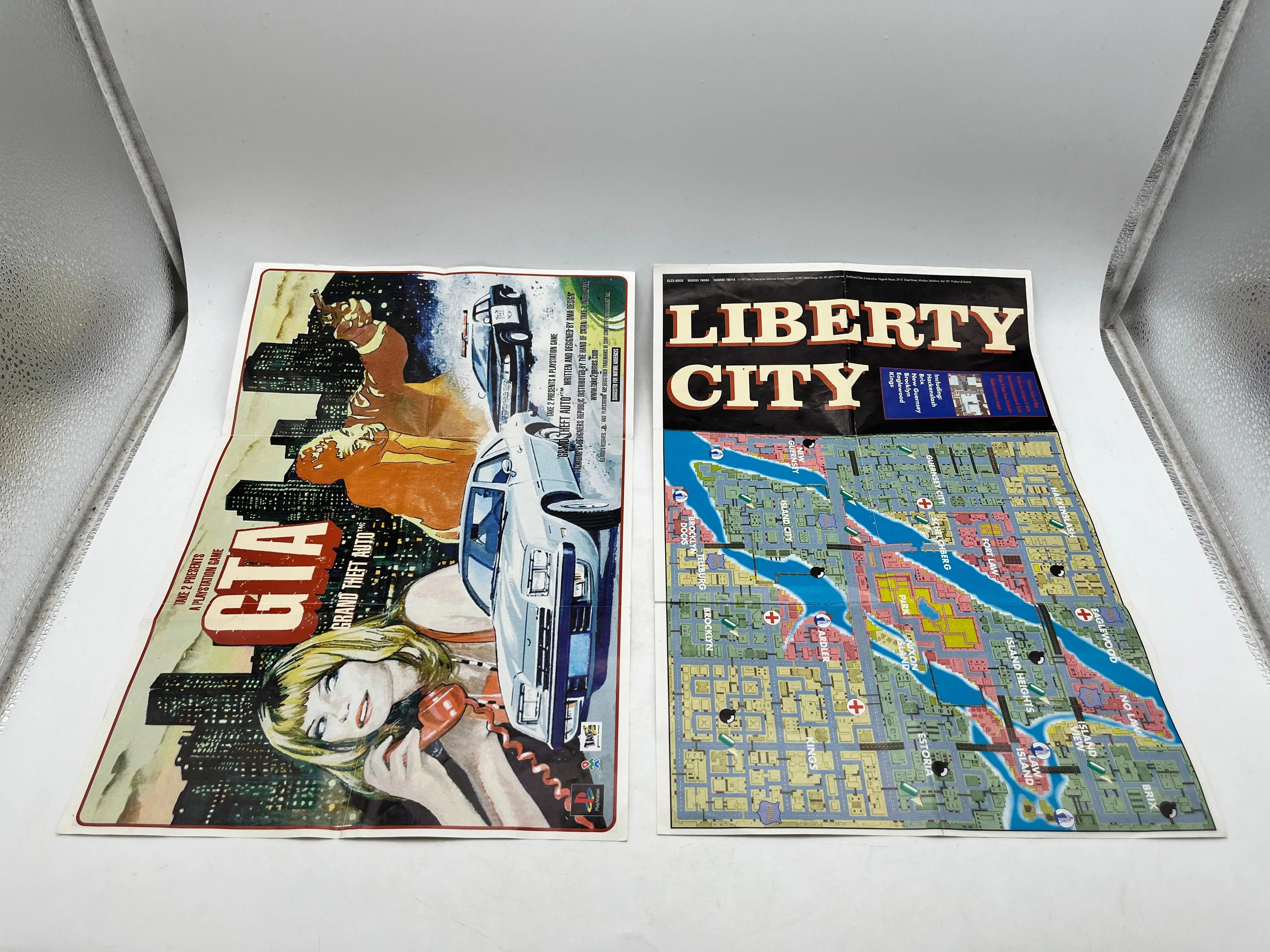 San Andreas, Liberty City, & Vice City Game Maps - Art Work FRENLY BRICKS - Open 7 Days